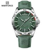 Men's Fashion Quartz Watch – Leather Strap, Waterproof, Luminous Hands, Calendar Display