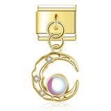 Elegante pulsera holográfica de acero inoxidable: joyería de moda atemporal