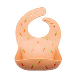 Baberos de silicona impermeables para bebés con un bonito lazo: babero suave y ajustable para niños y niñas
