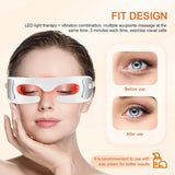 Rechargeable LED Eye Massager with Heat & Vibration – Relieve Fatigue & Reduce Wrinkles