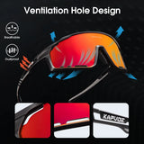 🚴‍♂️ Gafas de ciclismo KAPVOE: las mejores gafas deportivas con protección UV400 para MTB, running y aventuras al aire libre