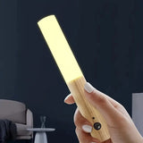 Lámpara de noche con sensor de movimiento LED inteligente: lámpara de pared y armario recargable
