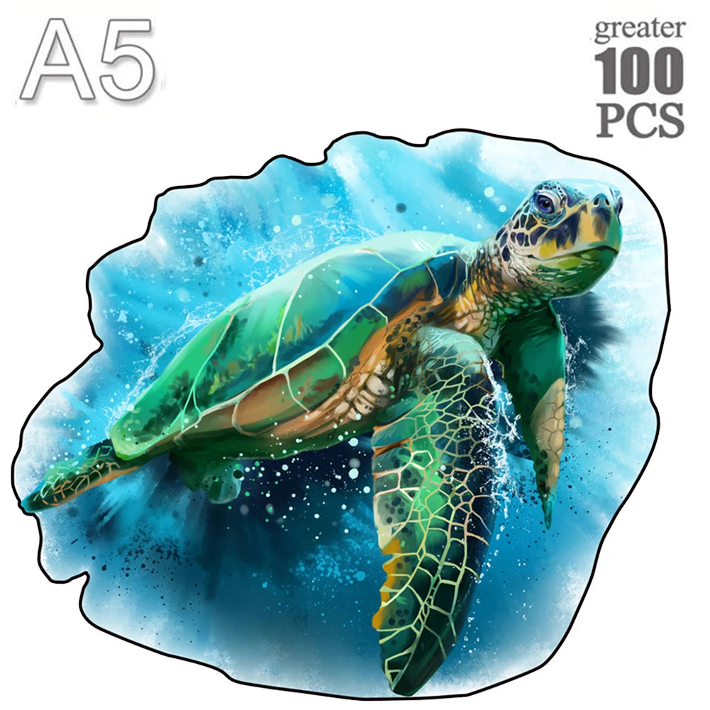 3D Wooden Animal Puzzle for Adults & Teens – Laser-Cut Brain Teaser Game