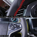 Custom Fit Car Steering Wheel Cover - Stylish, Sweat-Absorbing Protection for Ford Focus, Kuga, and More