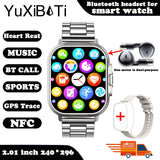 2024 Smartwatch with Bluetooth Calling, Heart Rate Monitor, and Built-In Earphones