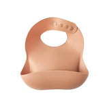Baberos de silicona impermeables para bebés con un bonito lazo: babero suave y ajustable para niños y niñas