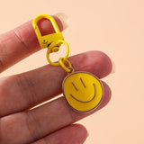 Trendy Smile Face Keychain for Women – Cute Alloy Bag Charm & Key Ring