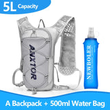 Unisex Lightweight 5L Running and Cycling Backpack with Water Bladder