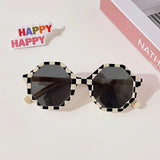 Gafas de sol redondas esmeriladas vintage para niños con protección UV400: protección solar elegante para niños