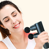 Deep Tissue Percussion Massage Gun for Muscle Recovery & Pain Relief – Quiet Handheld Massager with 4 Heads & 4 Speeds