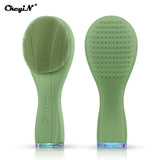 Food-Grade Silicone Facial Brush – IPX7 Waterproof Electric Face Cleaner with 12,000 Vibrations for Deep Pore Cleansing