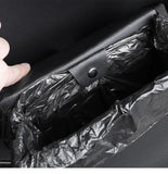 Cubo de basura y caja de almacenamiento para coche plegable y colgante: organizador para coche que ahorra espacio