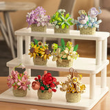 DIY Flower Building Blocks Kit – Creative Bonsai Plants for Kids & Adults