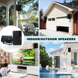 Waterproof 200W Outdoor Wall-Mount Speakers for Patio, Boat, and Home