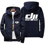 Men’s Casual Hooded Autumn Jacket – Lightweight Printed Travel Outerwear
