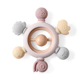Silicone Baby Teething Ring – Food-Grade, BPA-Free Sensory Toy for Infants & Toddlers