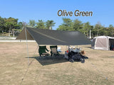 Lona impermeable para acampar: toldo ultraligero para exteriores y carpa para playa, jardín y senderismo 