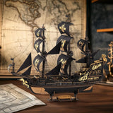 ROKR The Seahorse Barque 3D Wooden Sailing Ship Model Kit – DIY Nautical Puzzle for Adults & Teens