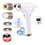 4-in-1 Cordless IPL Hair Removal Device – Rechargeable Laser Epilator with Cooling & Replaceable Lamps