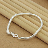 925 Sterling Silver Charm Bracelet – Elegant & Trendy Unisex Jewelry