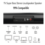 Powerful Bluetooth Soundbar with Subwoofer – Wireless TV Speaker, FM Radio, 3D Surround Sound