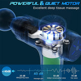 Deep Tissue Massage Gun with Variable Speed & 9 Heads for Muscle Recovery and Pain Relief