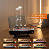 Humidificador ultrasónico con difusor de aroma a aceites esenciales con luces de colores y control remoto en forma de medusas para barcos y trenes
