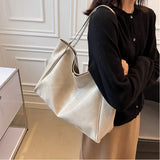 Vintage Red Tote Bag – Large Capacity PU Leather Shoulder Bag for Women