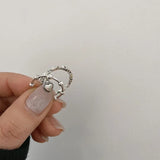 925 Sterling Silver Heart Ring – Minimalist Adjustable Wedding Band for Women