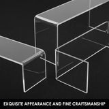3/6/9Pcs Acrylic Display Stand Multifunctional Transparently Mini Model Storage Rack for Perfume Doll Jewelry Decor Organzier