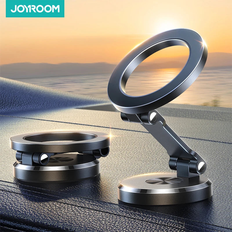 Soporte magnético plegable para teléfono de coche: soporte universal para salpicadero de smartphones