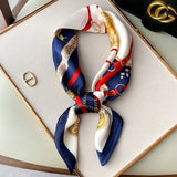 Luxury 70×70cm Silk Square Scarf – Elegant Satin Hairband & Neckerchief