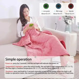 USB Heated Blanket – Portable, Cordless Bed Warmer for Winter Comfort (Crystal Velvet, 75x120cm)