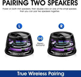 Mini Bluetooth Speaker with Magnetic Mount and RGB Lights