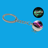 Luminous Galaxy Planet Keychain – Glow in the Dark Solar System Charm