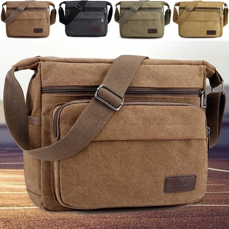 Durable Canvas Satchel Bag – Lightweight Everyday Shoulder Bag for Men & Women
