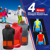 USB Heated Vest for Men & Women - 3-Temperature Electric Jacket for Outdoor Sports & Winter Warmth
