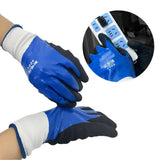 Blue Electrician Insulating Gloves Withstanding Voltage 400V High Elasticity Touch Screen Glove Safety Protective
