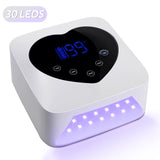 Professional Cordless UV/LED Nail Lamp - 72W Rechargeable Gel Polish Dryer with 5 Timer Settings