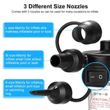 Portable Electric Air Pump for Inflatables – Quick-Fill Inflator & Deflator with 3 Nozzles