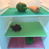 1-10 almohadillas de esponja para refrigerador, alfombrilla para refrigerador, alfombrilla para gabinete, alfombrilla para mantener los alimentos frescos, almohadilla antibacteriana, antiincrustante, antimoho y lavable a prueba de humedad