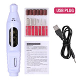 6-Color Portable Electric Nail Polishing Machine – Professional Nail Drill for Home & Salon Use