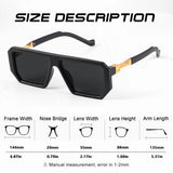Retro Polygon Sunglasses – UV400 Protection, Trendy Gradient Lenses, Unisex Fashion Shades for Modern Style