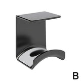 Soporte de pared universal para auriculares: colgador de plástico adhesivo para debajo del escritorio para juegos, auriculares y cascos