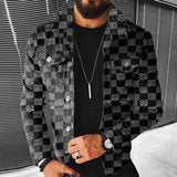 Men’s Thick Casual Denim Jacket for Spring & Autumn – Cotton-Lined Streetwear Outerwear