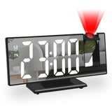 Digital Projection Alarm Clock with Time, Temperature, and Snooze