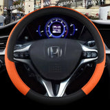 Funda de volante personalizada para Honda Civic 2004-2015: piel sintética de primera calidad, antideslizante, protege el volante original