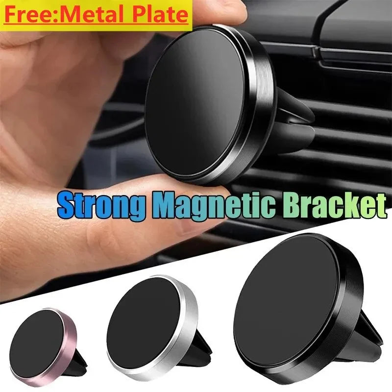 Magnetic Car Phone Holder - Universal Air Vent Mount for Smartphones, GPS & More