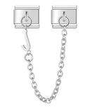Pulsera unisex de acero inoxidable con dijes de animales: pulsera clásica y moderna con cierre de anilla de resorte