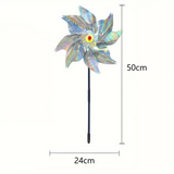 Reflective Bird Repellent Pinwheel – Wind-Powered Garden Deterrent for Birds